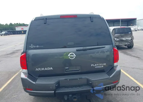 2012 Nissan Armada Platinum z USA, uszkodzony, nr VIN 5N1BA0NFXCN608503